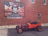 Russell	Vaught and his 2015	Sec. of State	23 T-Bucket Replica.  
					<a href="/info/2016-Cruise-In-Gallery/033.jpg" download="2016-Cruise-In-033.jpg">Download this Image </a> 